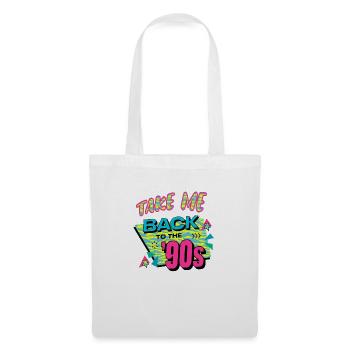 90s mignon 80s rétro vintage drôle cool nostalgie - Sac en tissu - blanc - Devant