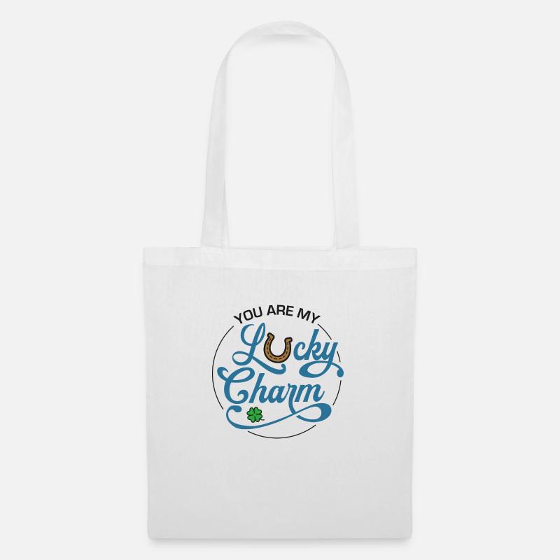 LUCKY BLUE - Tote Bag - white