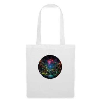 Dynamic Neon Journeys: The World of Neon Jungle - Tote Bag - white - Front