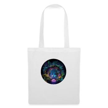 Aventures dans la jungle brillante: Neon Jungle Explore - Sac en tissu - blanc - Devant