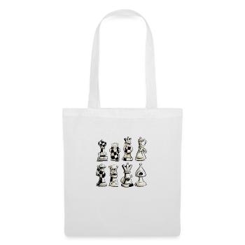 Chess Pieces No. 4 - Tote Bag - white - Front
