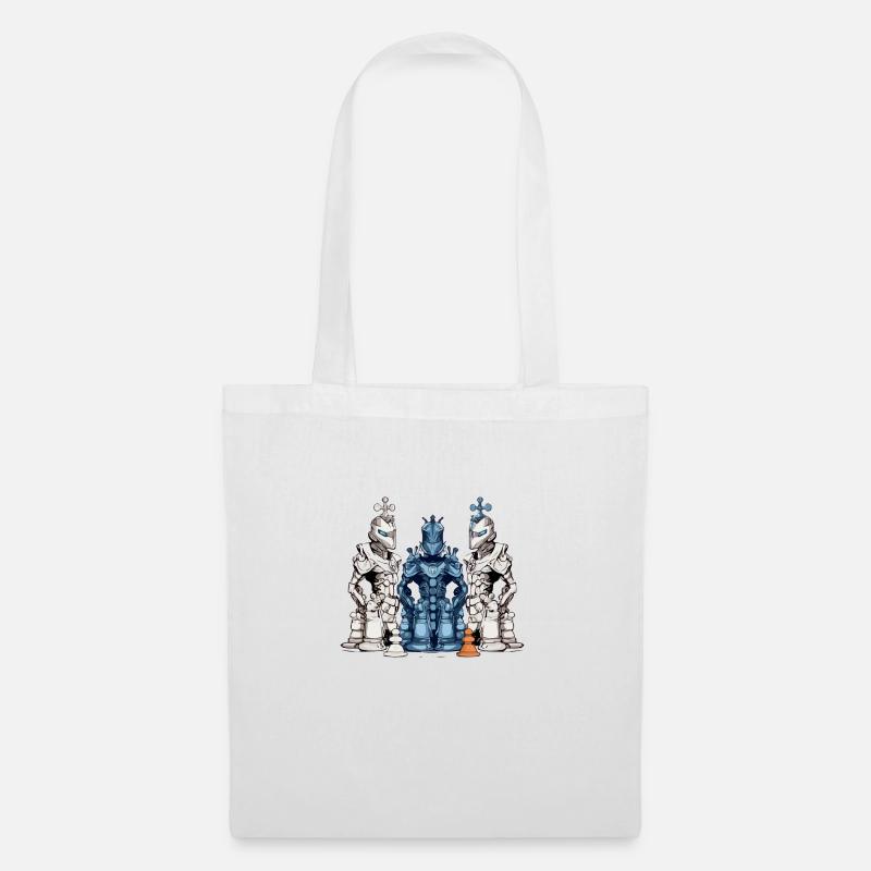 Futuristic chess pieces - Tote Bag - white