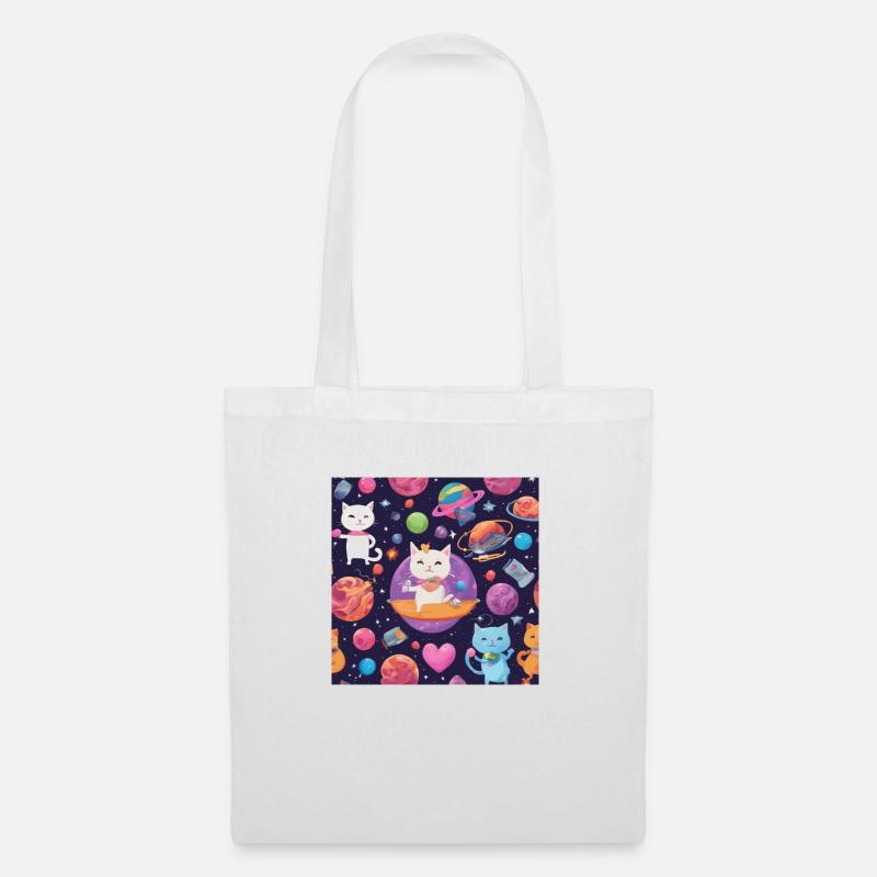 Chat dans l’espace Vol.4 - Sac en tissu - blanc