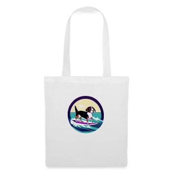 Surfer Dogs Surfboard Surfing Dog Surfer - Tote Bag - white - Front