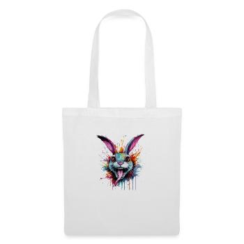 colorful & crazy bunny - Tote Bag - white - Front