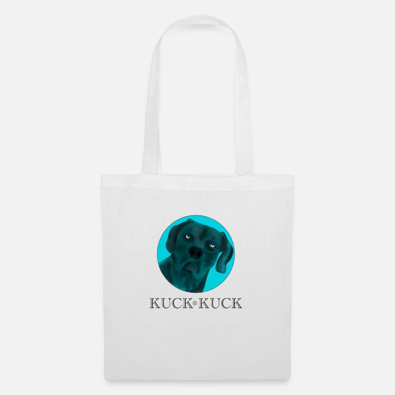 KUCK KUCK DESIGN ICE BLUE - Stoffbeutel - Weiß