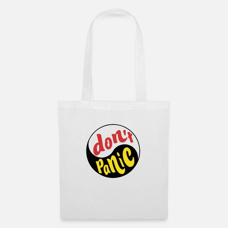 Dont Panic 1 - Stoffbeutel - Weiß