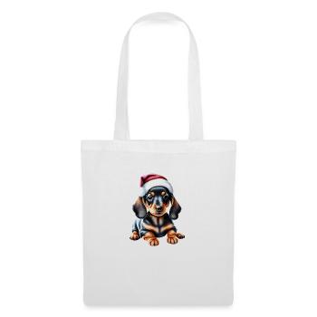 Dachshund Dog X-Mas Dog Owner Christmas Dogs - Sac en tissu - blanc - Devant