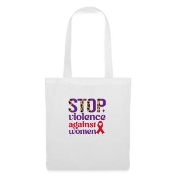 Stop violence against women - Tote Bag - white - Front