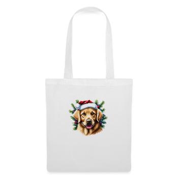 Golden Retriever Chiens de Noël Propriétaires de chiens - Sac en tissu - blanc - Devant
