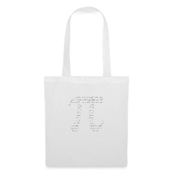 pi silhouette black - Sac en tissu - blanc - Devant