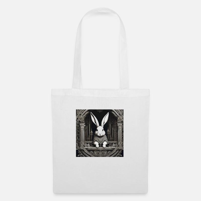 The White Rabbit - Stoffbeutel - Weiß
