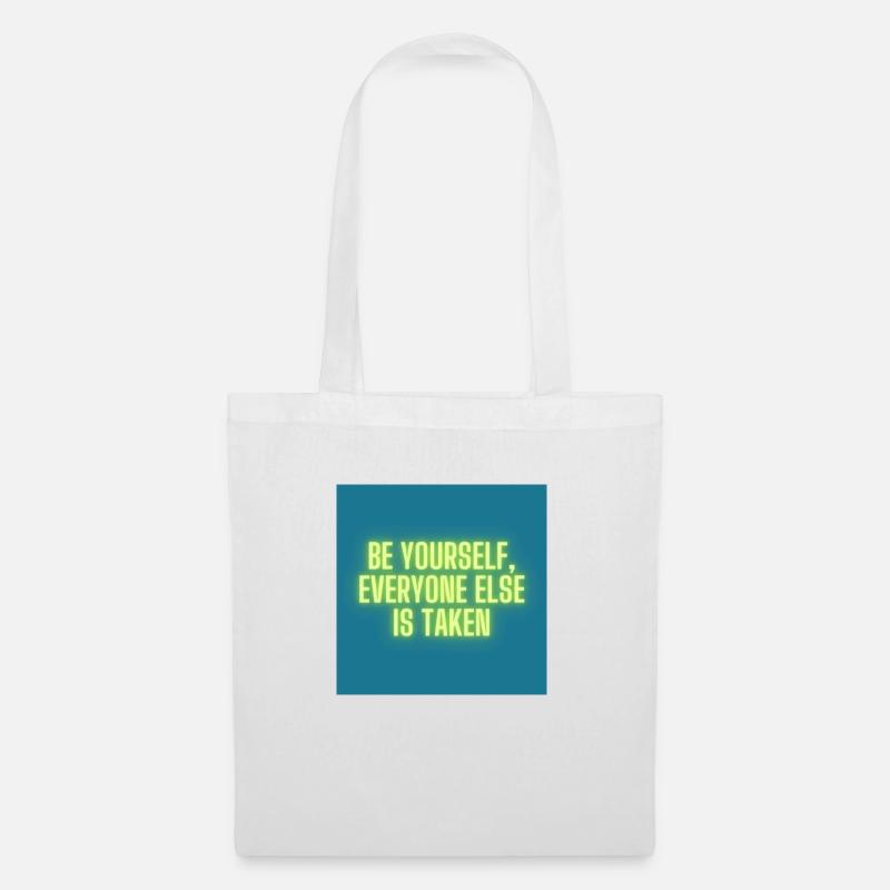 Be yourself - Stoffbeutel - Weiß