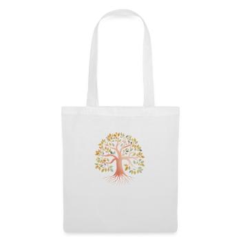Arbre de Vie Yoga Arbre de Vie Méditation - Sac en tissu - blanc - Devant