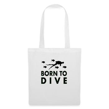 Plongeur plongée disant cadeau - Sac en tissu - blanc - Devant