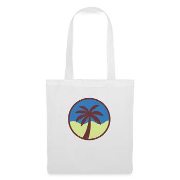 palmier - Sac en tissu - blanc - Devant