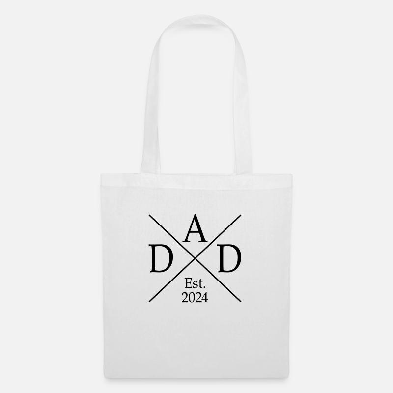 Dad Est. 2024 - Stoffbeutel - Weiß