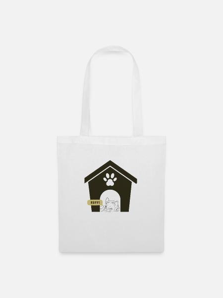 Ruff Day Dog Design - Tote Bag - white