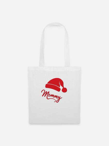 "Weihnachtszauber Mommy" - Stoffbeutel - Weiß