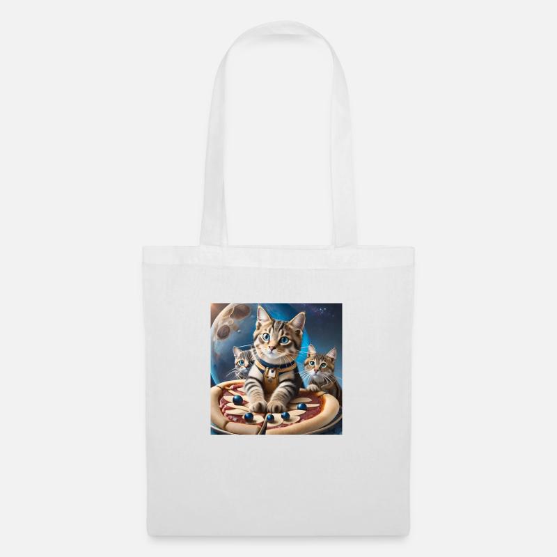 Galactic Catventure - Stoffbeutel - Weiß