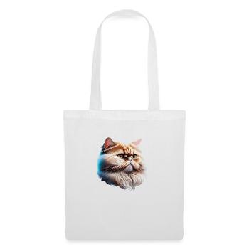 Perserkatze Kater Hauskatze Katze Katzenbesitzer - Stoffbeutel - Weiß - Vorne