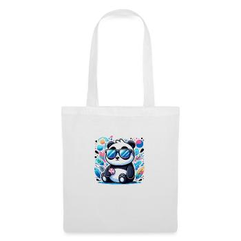 Panda Sonnenbrille - Stoffbeutel - Weiß - Vorne