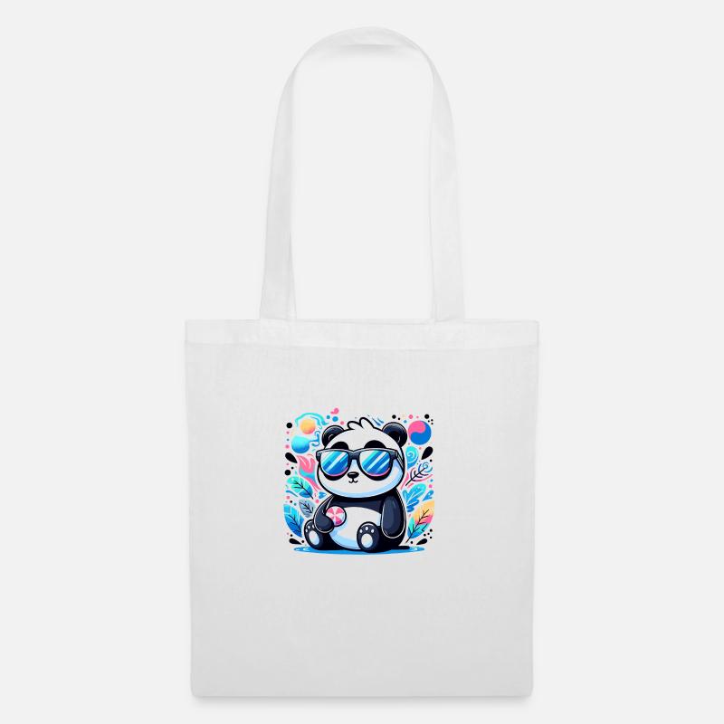 Panda Sunglasses - Tote Bag - white
