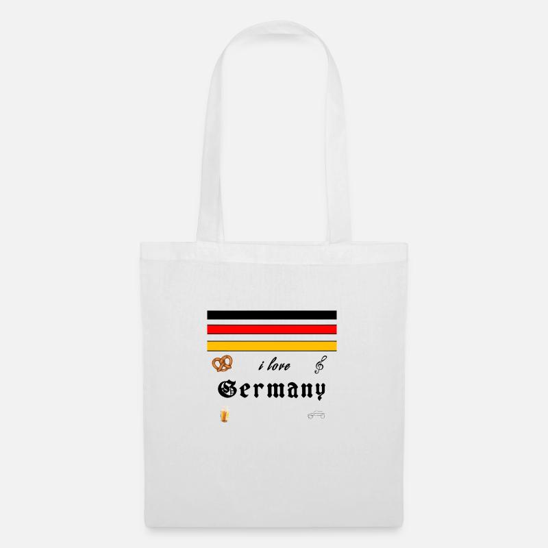 I love germany - Stoffbeutel - Weiß