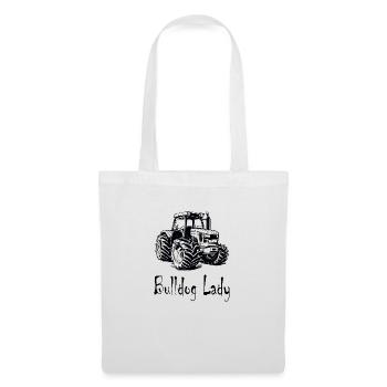 Bulldog Lady - Stoffbeutel - Weiß - Vorne
