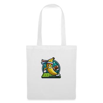 Banane de football - Sac en tissu - blanc - Devant