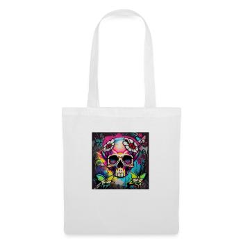 Skull - Tote Bag - white - Front
