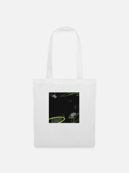 Acid-Grafik - Stoffbeutel - Weiß