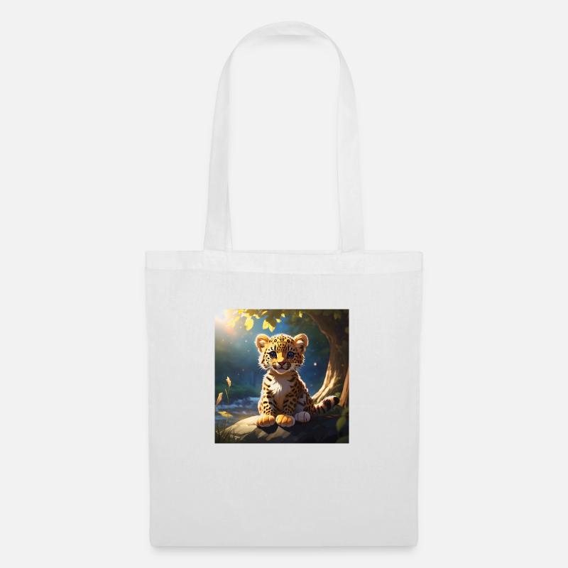 LEOPARD CUB - Tote Bag - white