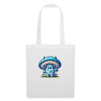champignon vache - Sac en tissu - blanc - Devant