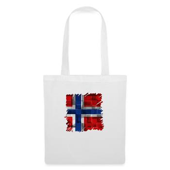 Norwegen Norwegen Flagge Skandinavien Norden Tor Viking - Stoffbeutel - Weiß - Vorne