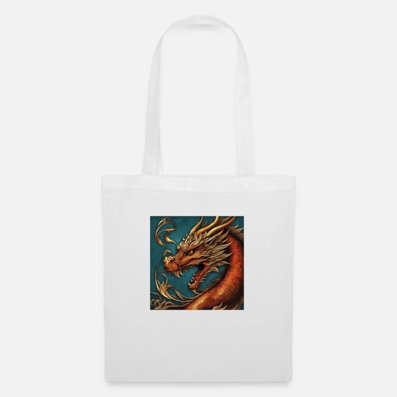 Dragon - Tote Bag - white
