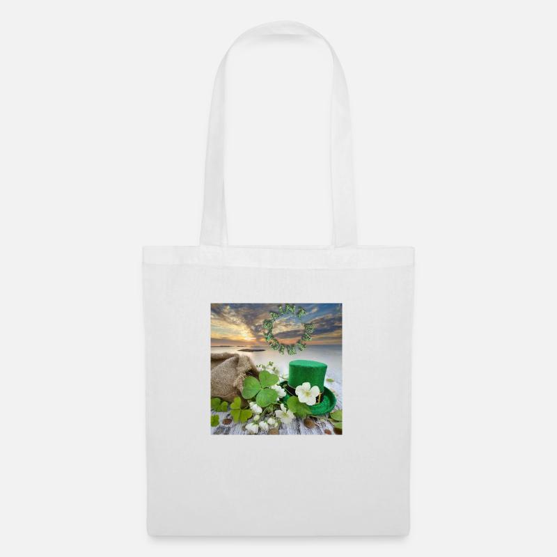 Saint patrick - Sac en tissu - blanc