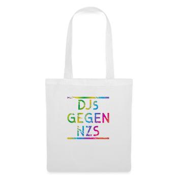 DJs gegen NZS Rainbow - Stoffbeutel - Weiß - Vorne