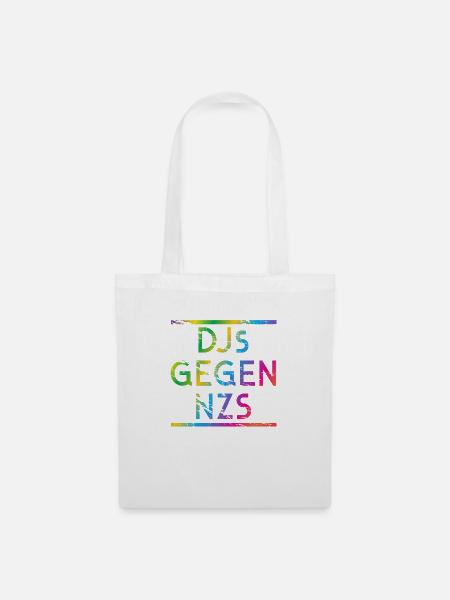 DJs gegen NZS Rainbow - Stoffbeutel - Weiß
