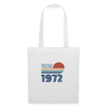 Jahrgang 1972 - Stoffbeutel - Weiß - Vorne