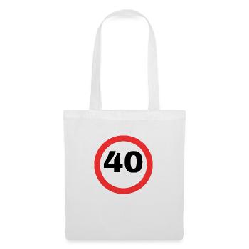40 - Stoffbeutel - Weiß - Vorne