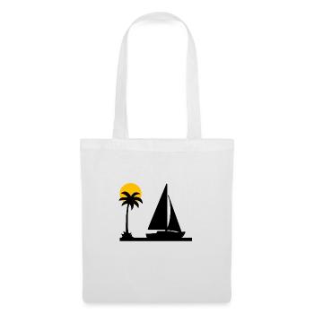 Voile - Sac en tissu - blanc - Devant