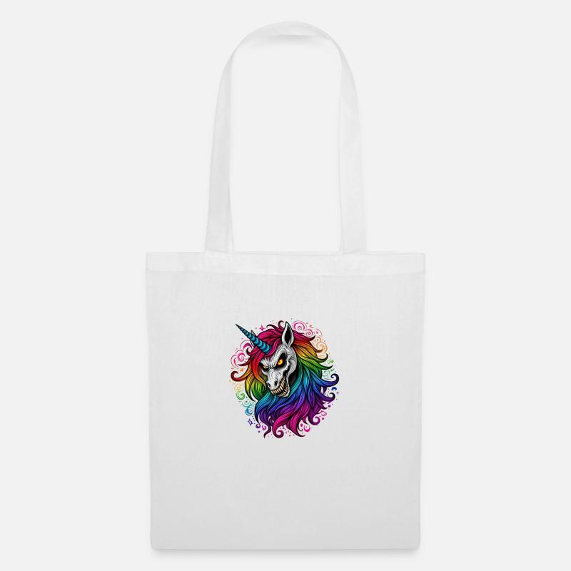 Evil Unicorn - Stoffbeutel - Weiß