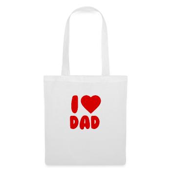 I Love Dad - Tote Bag - white - Front