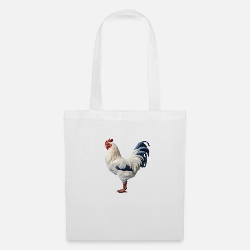 Rooster - Tote Bag - white