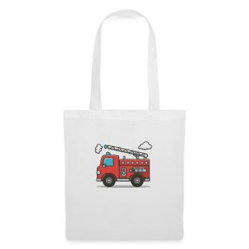 Camion de pompiers pour enfants - Sac en tissu - blanc - Devant