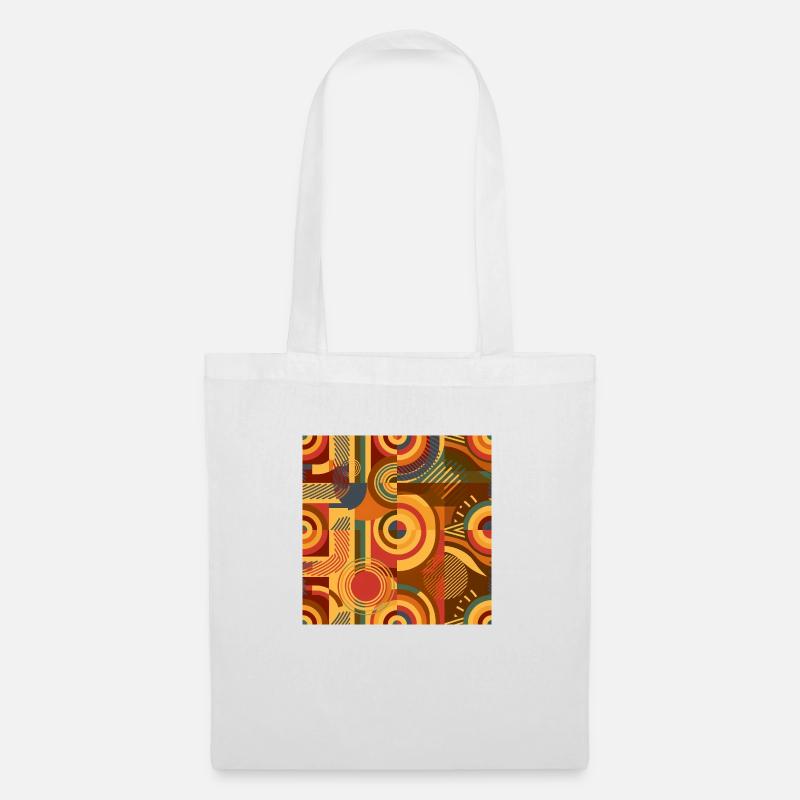 70s Nostalgia Pattern - Tote Bag - white
