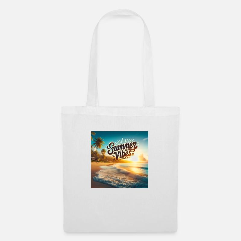 Beautiful Summer Vibes Design - Stoffbeutel - Weiß