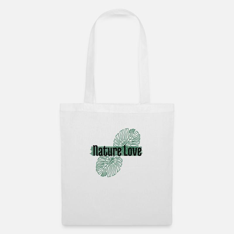 Nature Love - Stoffbeutel - Weiß