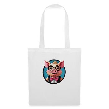 Funny Pig Comic - Tote Bag - white - Front